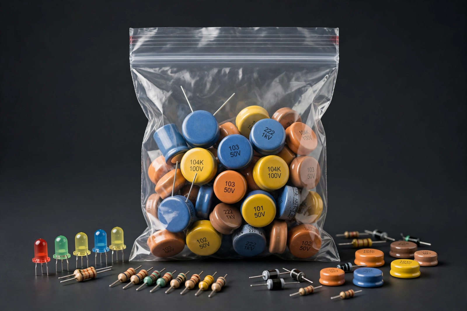 Kapasitor Set 10pcs Grade A
